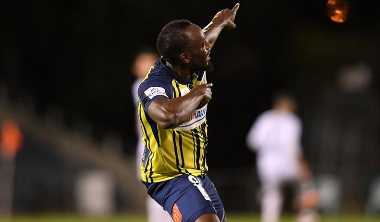 Usain Bolt primeros goles: Usain Bolt marcó sus primeros goles como futbolista profesional