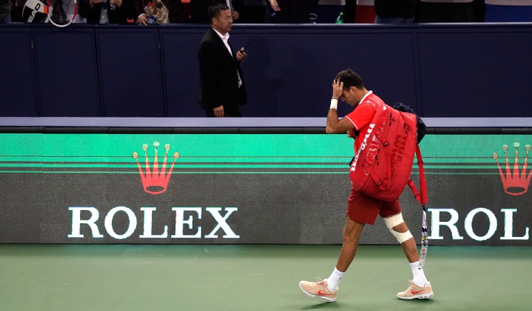 Juan Martín Del Potro fractura de la rótula: Juan Martín del Potro sufre una fractura en la rótula de la pierna derecha