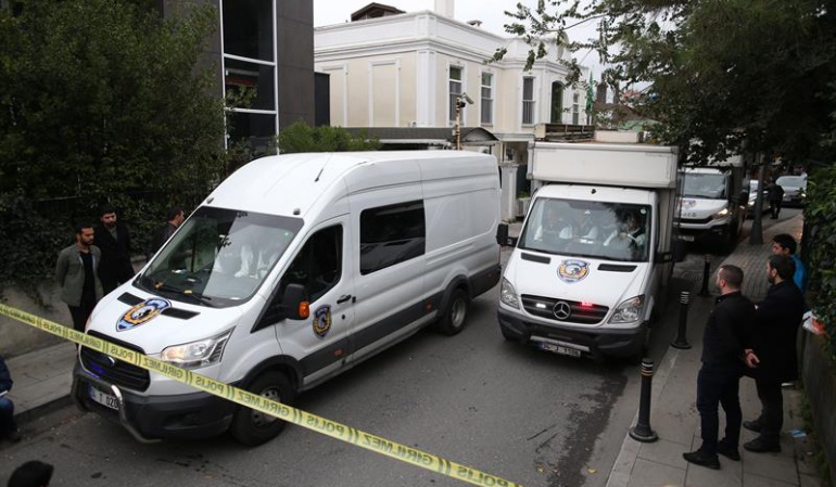 Periodista Jamal Khashoggi: La Policía turca muestra la residencia del cónsul saudí en Estambul