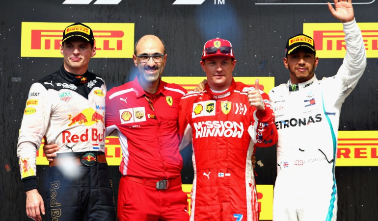 Raikkonen USA Hamilton Formula 1: Raikkonen ganó en USA y Hamilton quedó a seis puntos del título