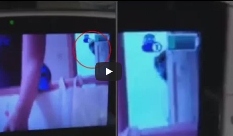 imagen extraña video de Youtube.: Terrorífico video fue captado por un monitor en la habitación de un bebé