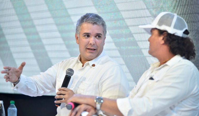 Iván Duque en Santa Marta.: El 'desconectado' de Duque con Carlos Vives