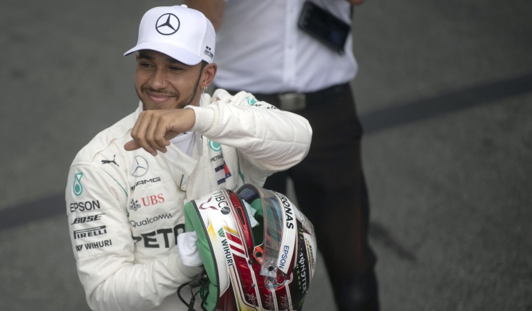 hamilton formula uno brasil sao paulo: Hamilton firmó su décima 'pole' del año y saldrá primero en Sao Paulo