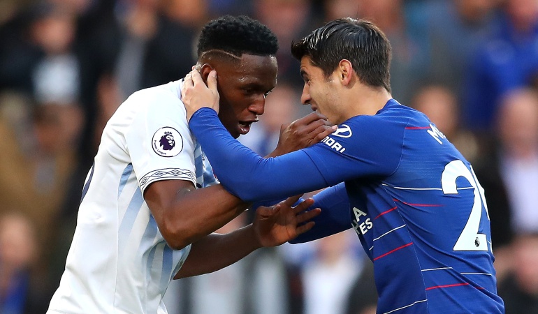 Yerry Mina debut Everton: Yerry tuvo un buen debut como titular en el empate del Everton ante Chelsea