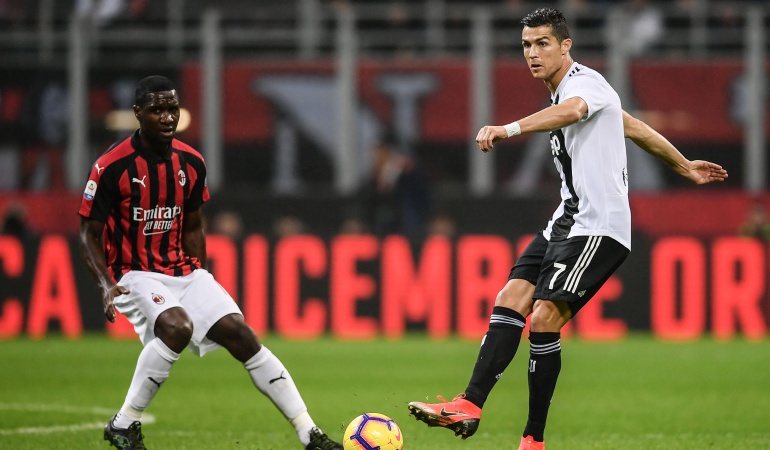 juventus cristiano ronaldo cuadrado milan zapata: Sin Cuadrado, Juventus se impone al Milan con Zapata