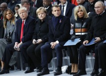 Lideres del mundo conmemoran el armisticio de la Primera Guerra Mundial