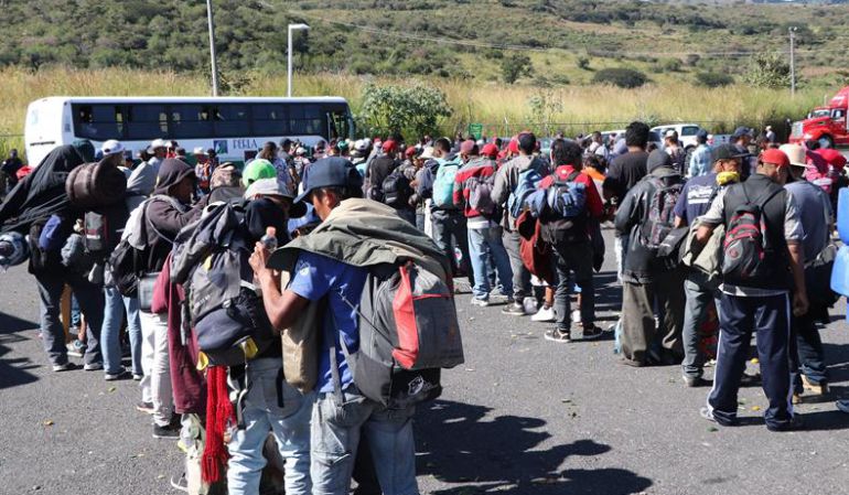 Migración Honduras: Caravana migrante se instala en frontera con EE.UU.