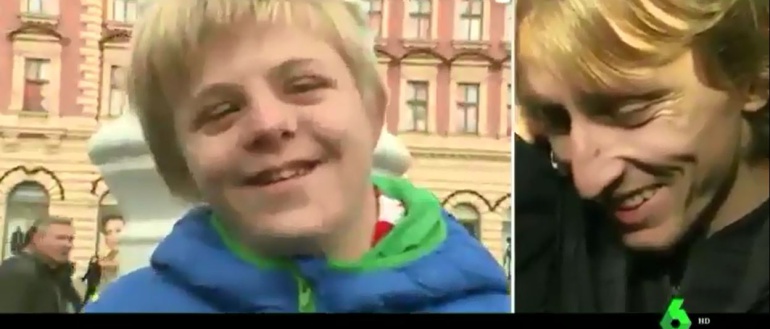 Modric: Humildad: El gesto de Modric a un joven con síndrome de down