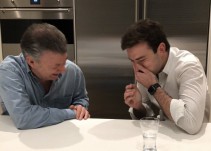 La divertida broma del hijo de Santos sobre la paz de su papá