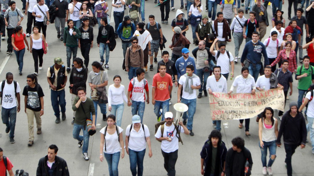 Estudiantes alistan marcha para la madrugada de este miércoles