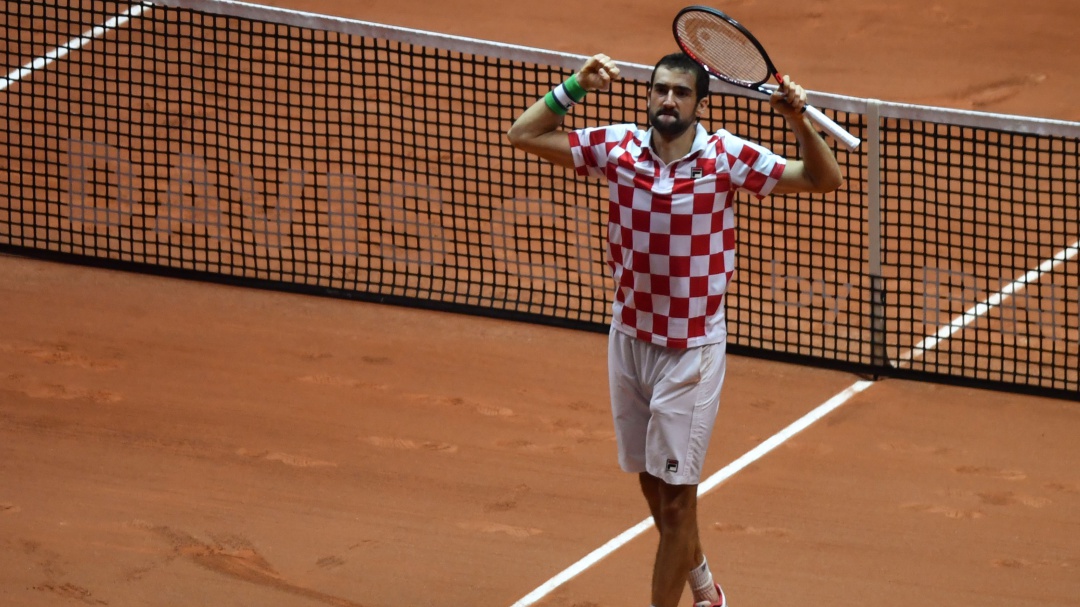 Cilic vence a Tsonga y amplia la ventaja para Croacia en la Davis
