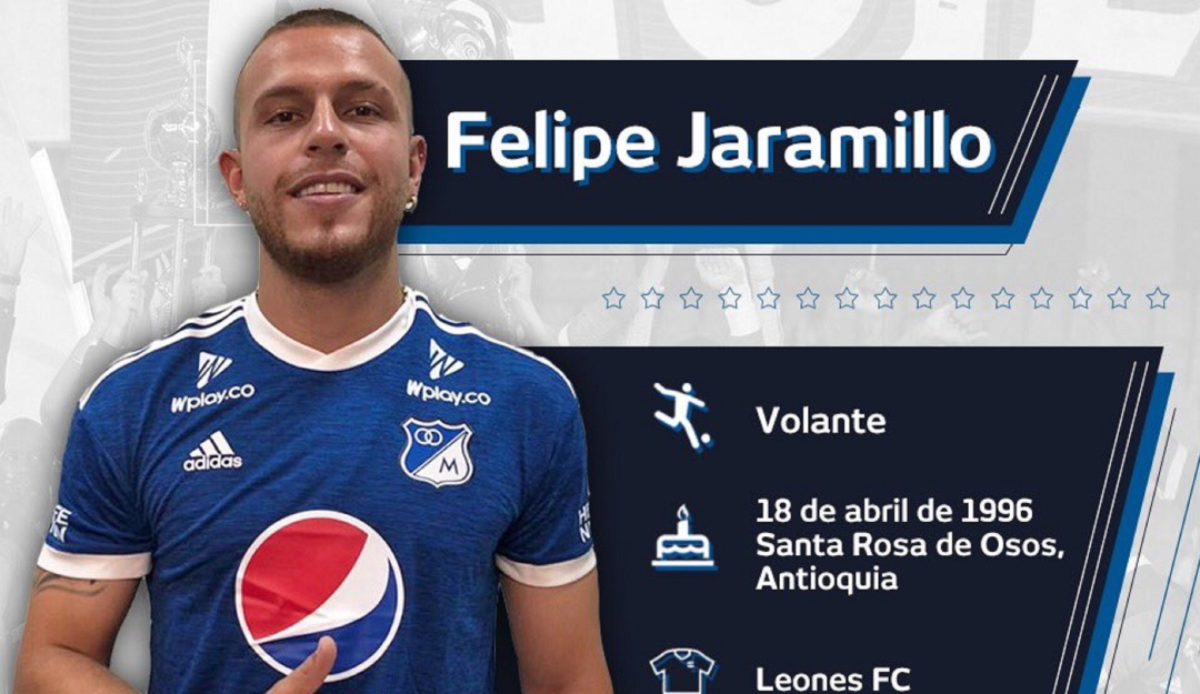 Felipe Jaramillo Millonarios: Millonarios oficializó a Felipe Jaramillo como su primer refuerzo para 2019