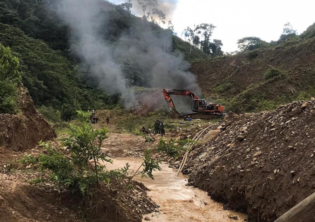 MINERÍA, BAJO CAUCA, COMBATIR, OPERATIVO: Fuerza de tarea conjunta para combatir la minería ilegal en el bajo Cauca