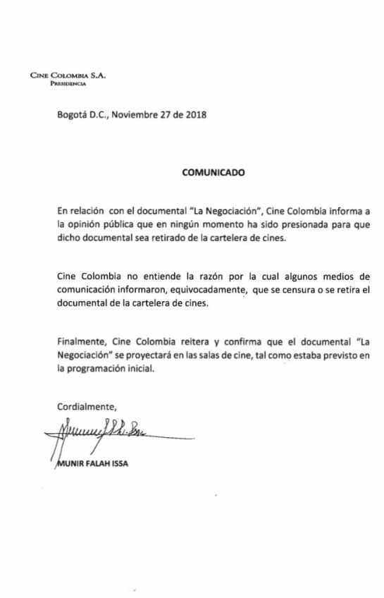 Álvaro Uribe: Directora documental 'La Negociación' rechaza censura del uribismo Álvaro Uribe: Directora documental 'La Negociación' rechaza censura del uribismo