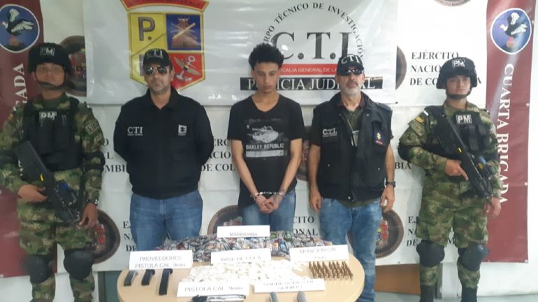 CABECILLA; TOTONO; MEDELLIN; AGONIA.: Cayó alias ‘Totono’, uno de los más buscados de Medellín