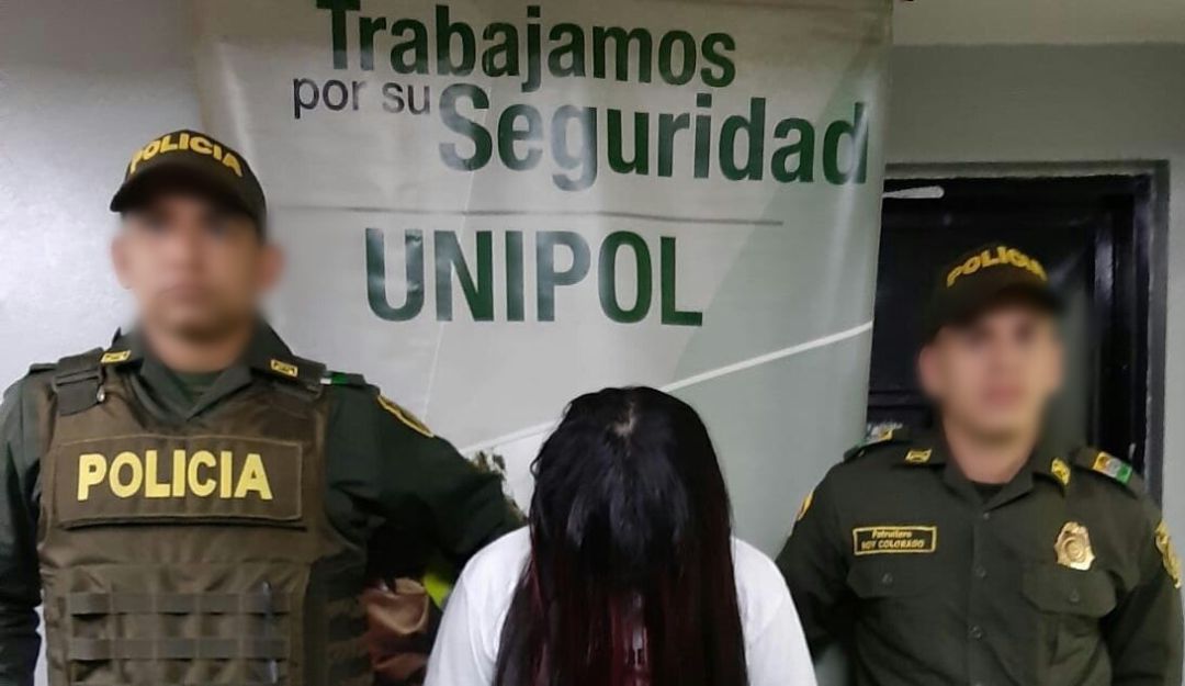 Capturada mujer en Barranquilla.