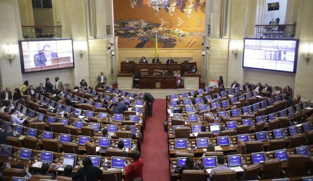 Imagen del primer debate de la Ley de Financiamiento.