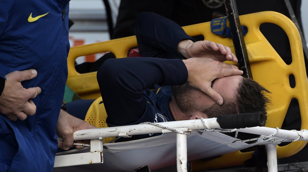 Fernando Gago se rompió el tendón de Aquiles derecho