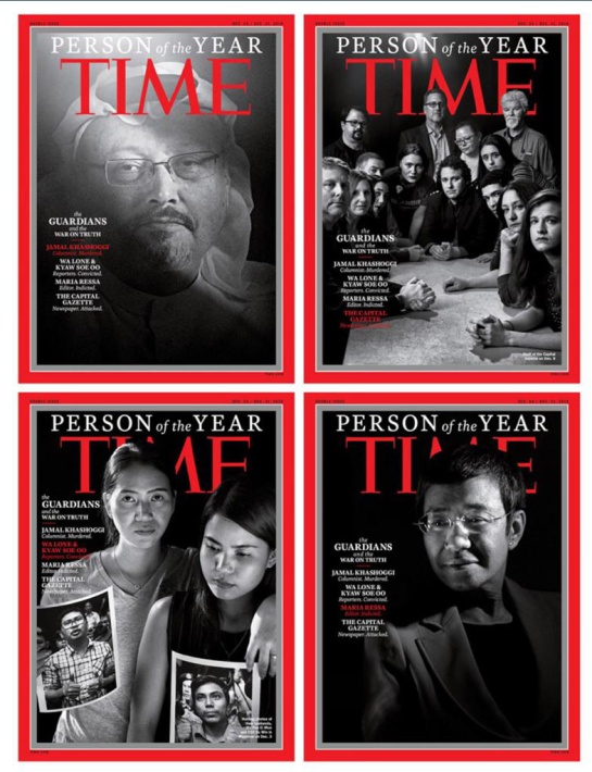 Personajes del año de Time: Jamal Khashoggi y periodistas amenazados, personajes del año de Time Personajes del año de Time: Jamal Khashoggi y periodistas amenazados, personajes del año de Time