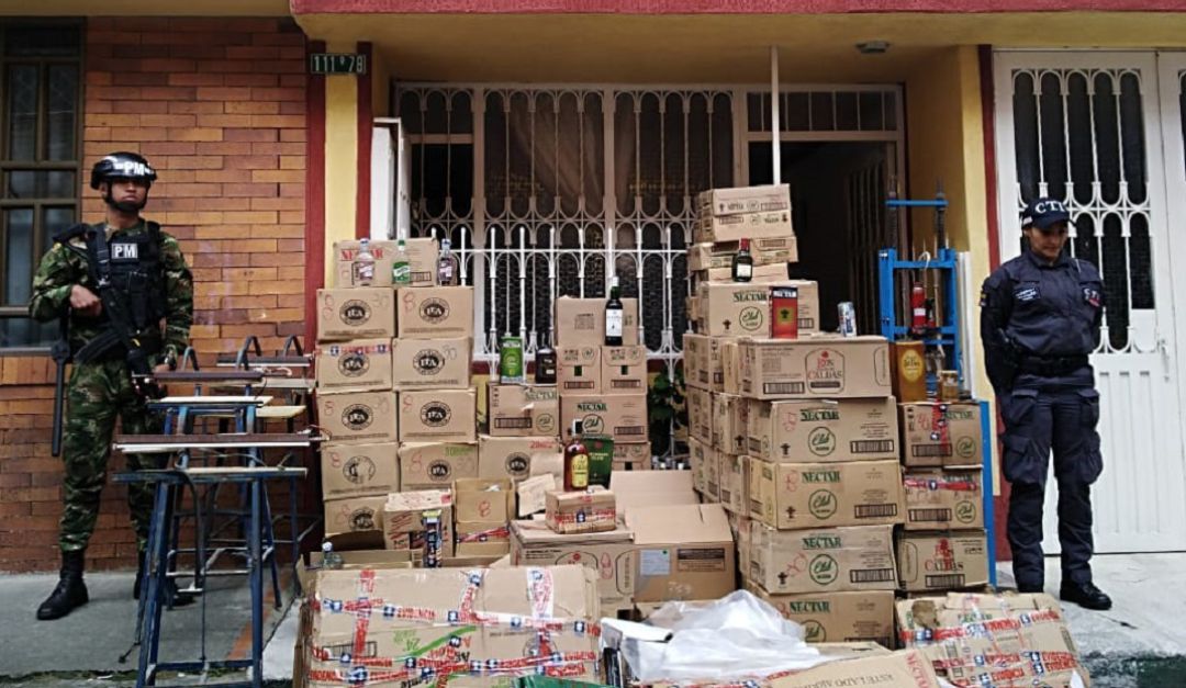 Mega operativo contra el licor adulterado en Bogotá