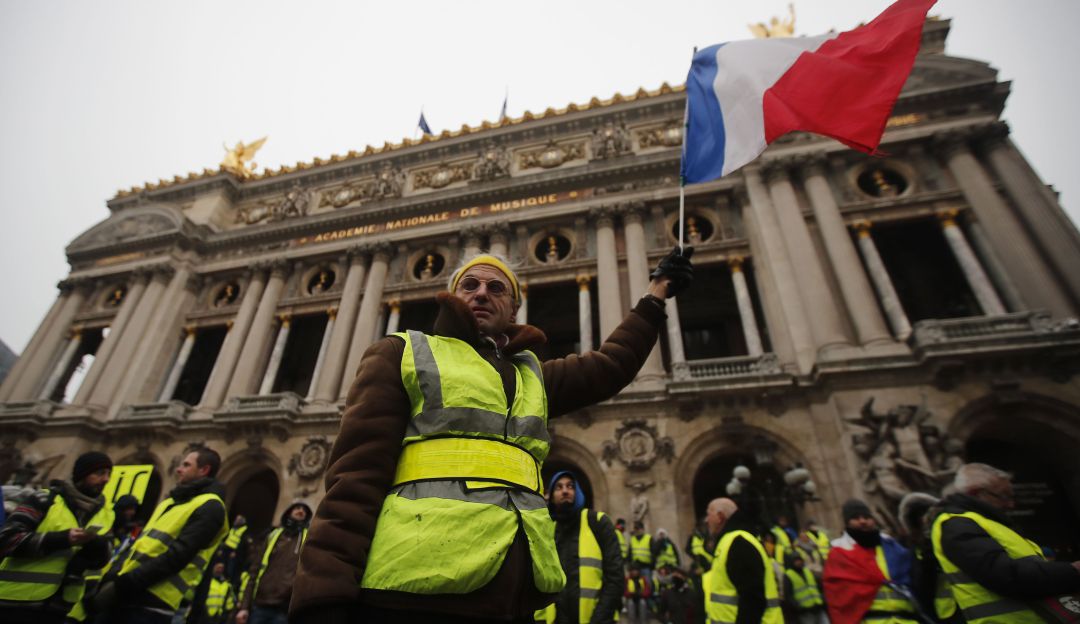 Protestas es París: 59 detenidos en París en las protestas de "chalecos amarillos"