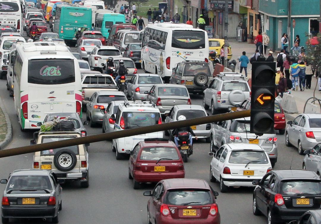 En diciembre es cuando más se usa el vehículo particular en Bogotá