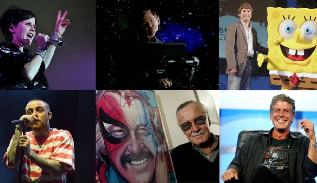 Las celebridades que fallecieron en el 2018