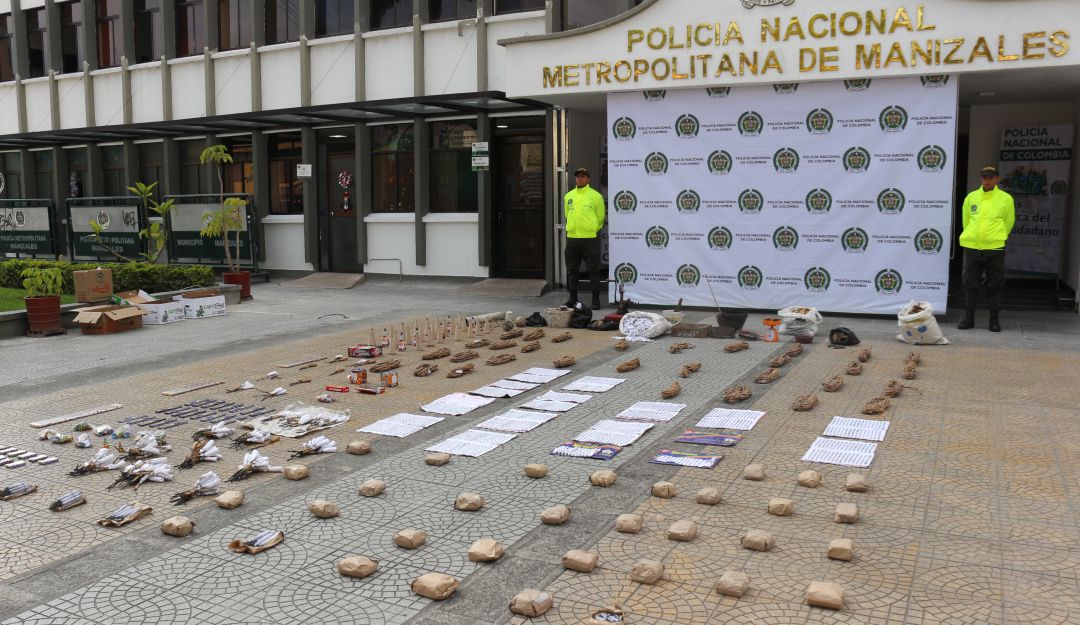 Pólvora, incautación, Manizales, se evitan quemados: En Manizales incautaron 190 kilos de pólvora