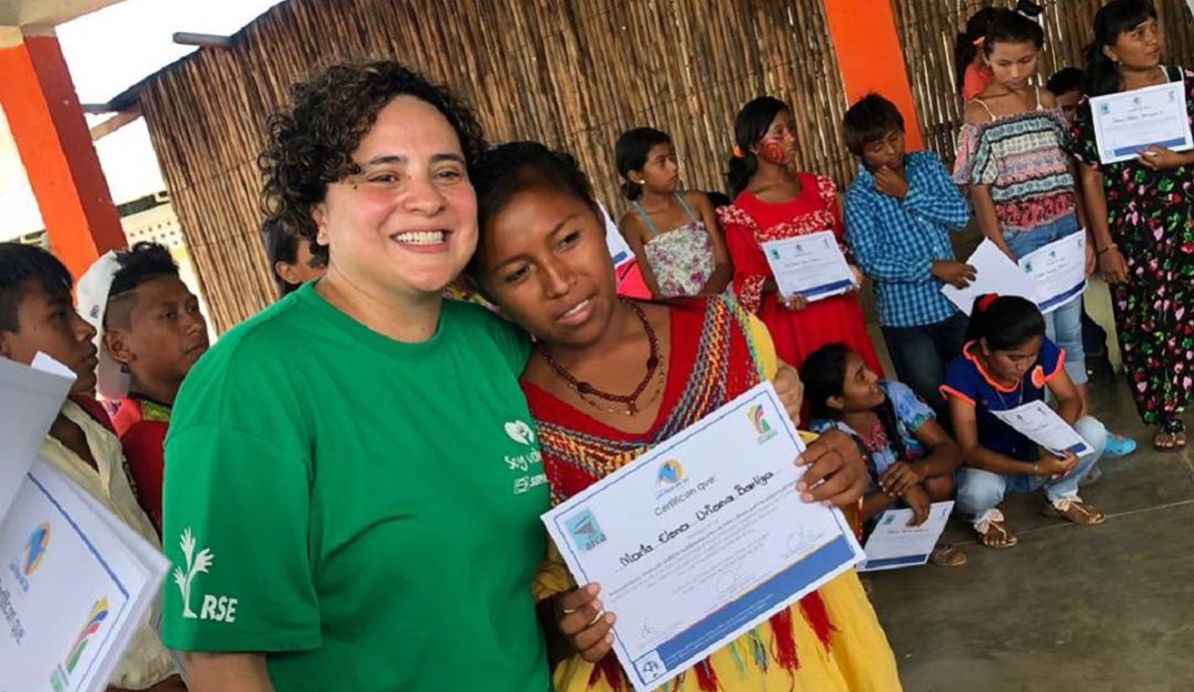 Entrega de certificados en El cabo de la Vela.
