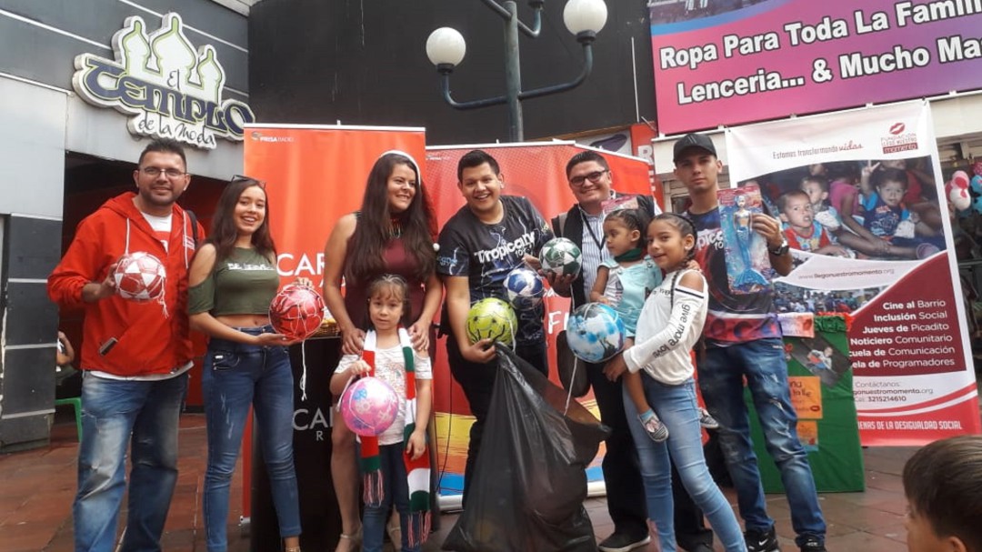 Llegó Nuestro Momento de hacer feliz un niño del barrio Las Colinas,Armenia