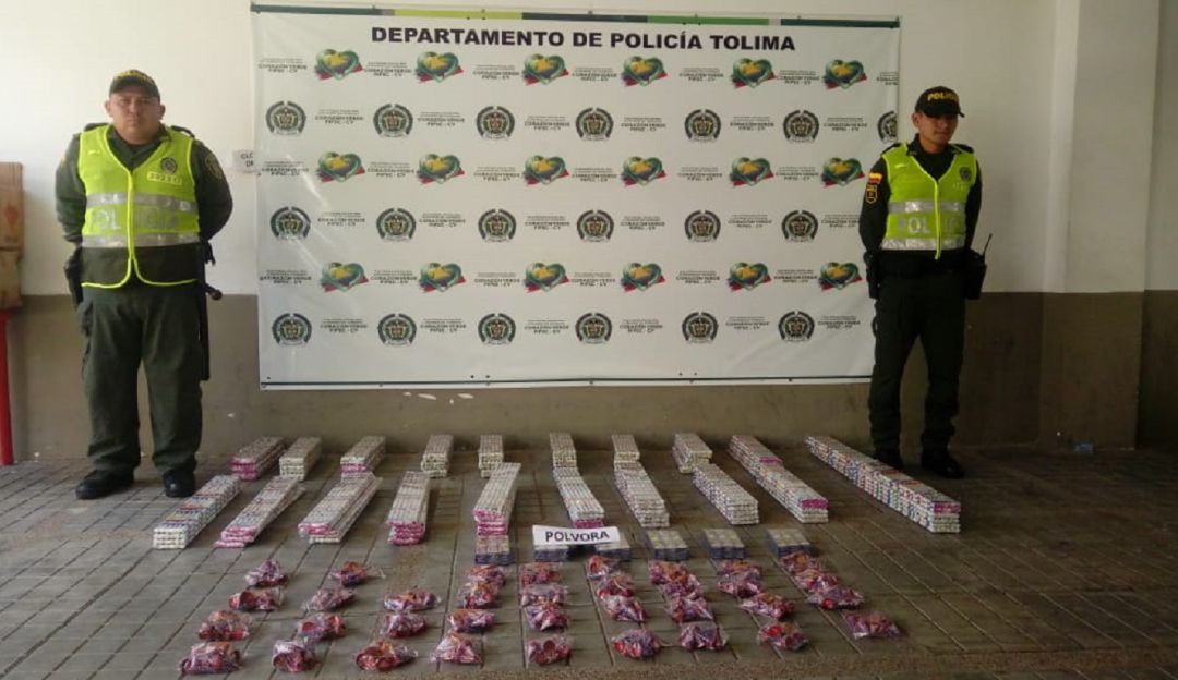 Intensifican controles a la venta de pólvora en Tolima