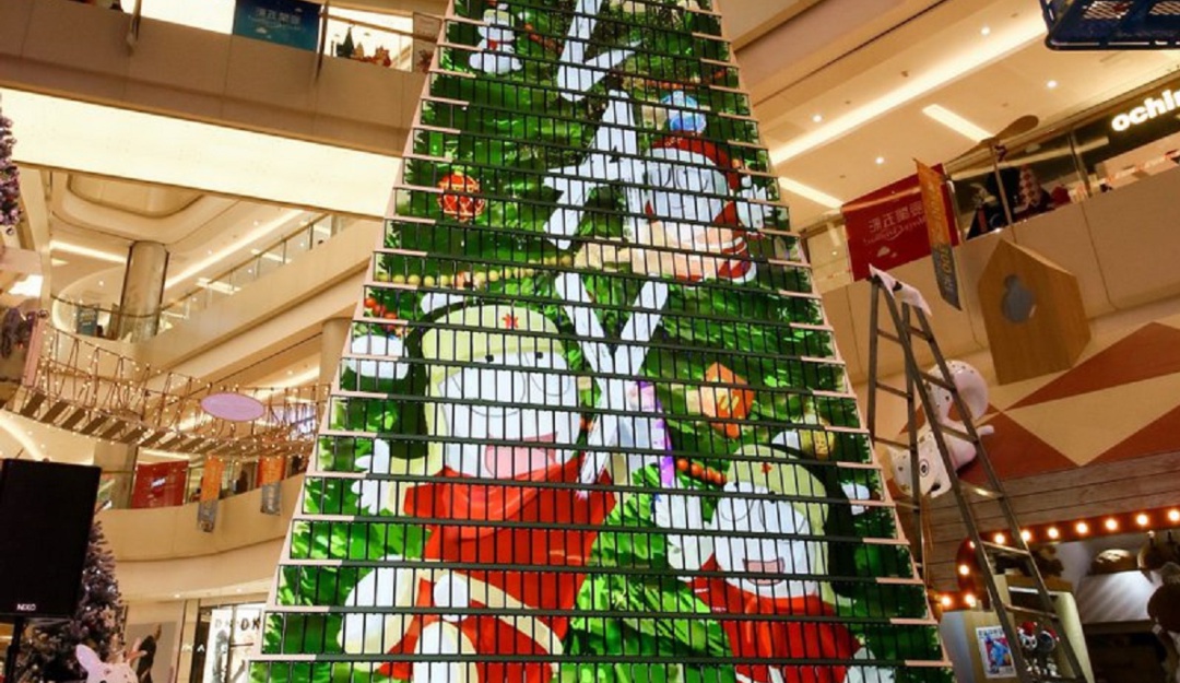 Árbol de Navidad con celulares Xiaomi: ¿Un árbol de navidad tecnológico? Baten Records Guinness