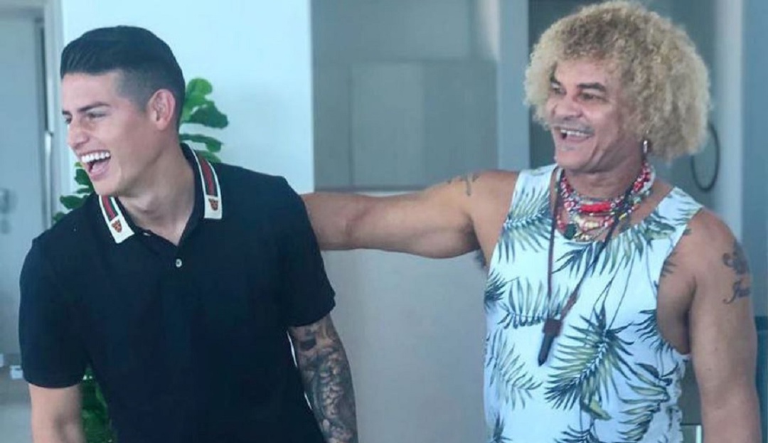 James Rodriguez y El Pibe Valderrama: ¡Encuentro de cracks: James y El Pibe se reunieron en Santa Marta!