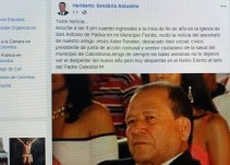 Asesinan a líder social en Caicedonia, norte del Valle