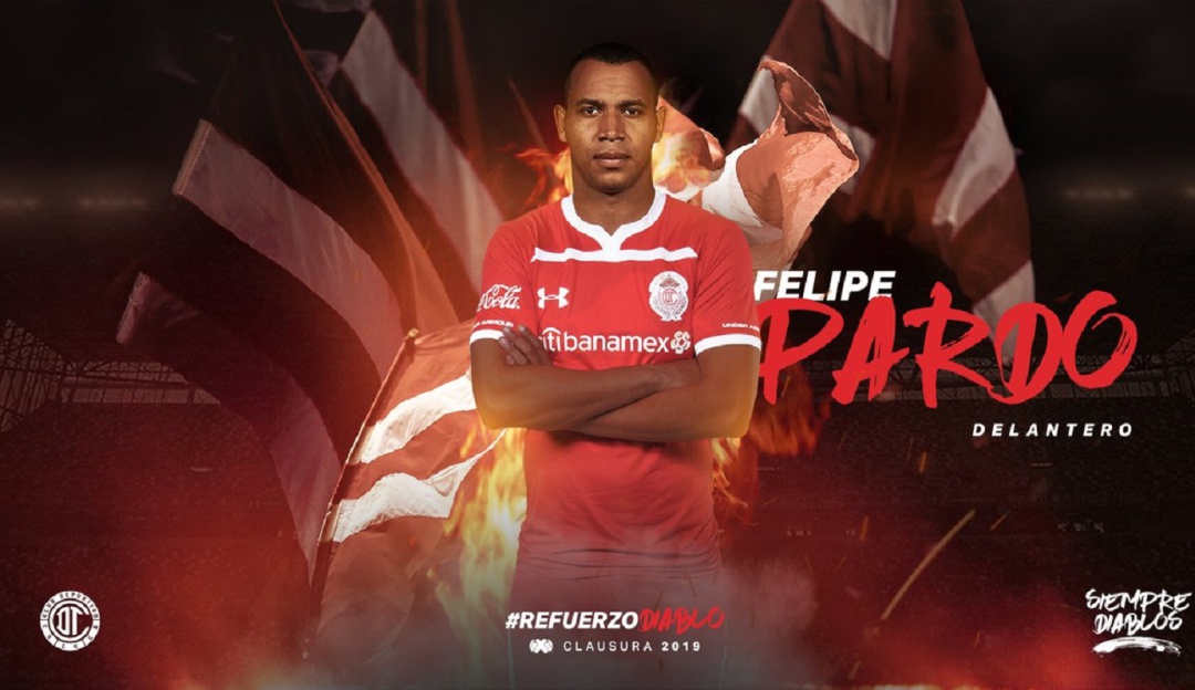 Felipe Pardo nuevo jugador de Toluca: Felipe Pardo es nuevo jugador del Toluca de México