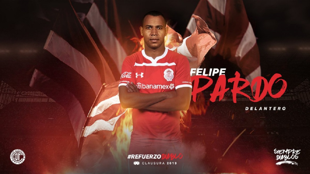 Felipe Pardo es nuevo jugador del Toluca de México