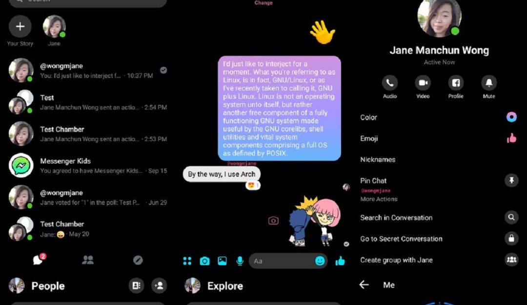 Actualización interfaz Facebook Messenger: 'Modo oscuro' en Facebook Messenger es toda una realidad