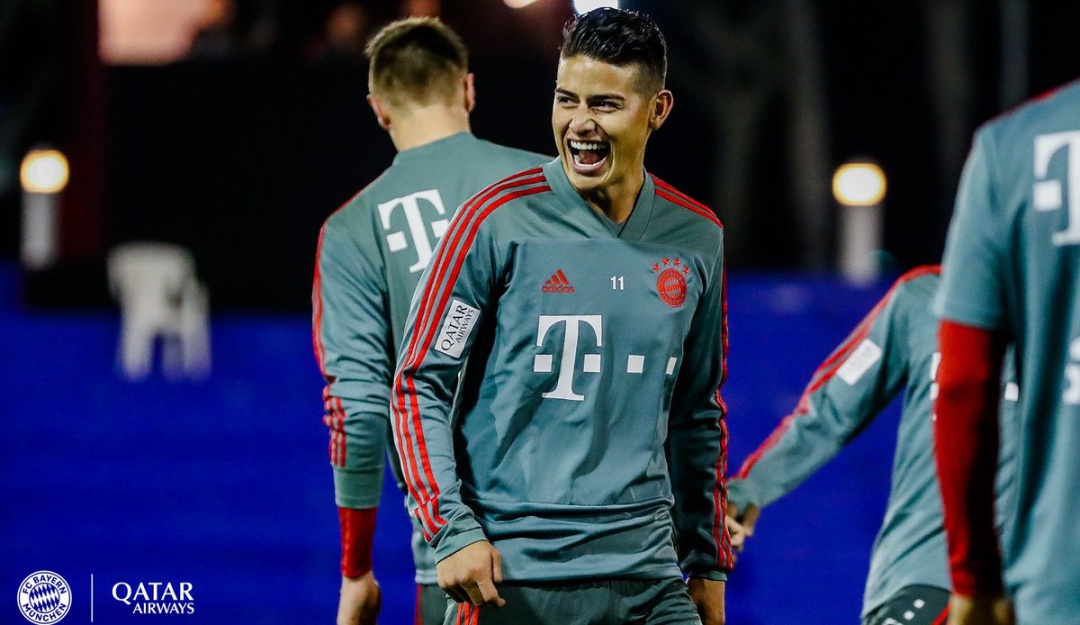 James Rodríguez Bayern Múnich Doha pretemporada: James Rodríguez se integró a los trabajos del Bayern Múnich en Doha