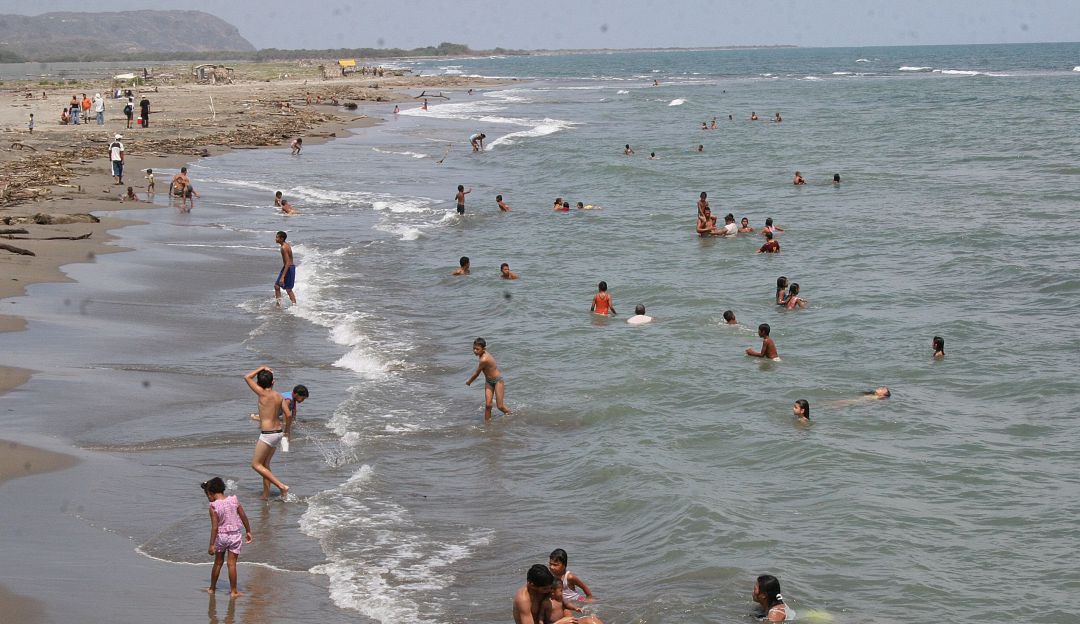 Bañistas, Atlántico.