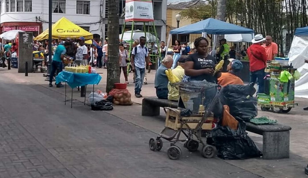 Venta de alimentos en la Feria de Manizales