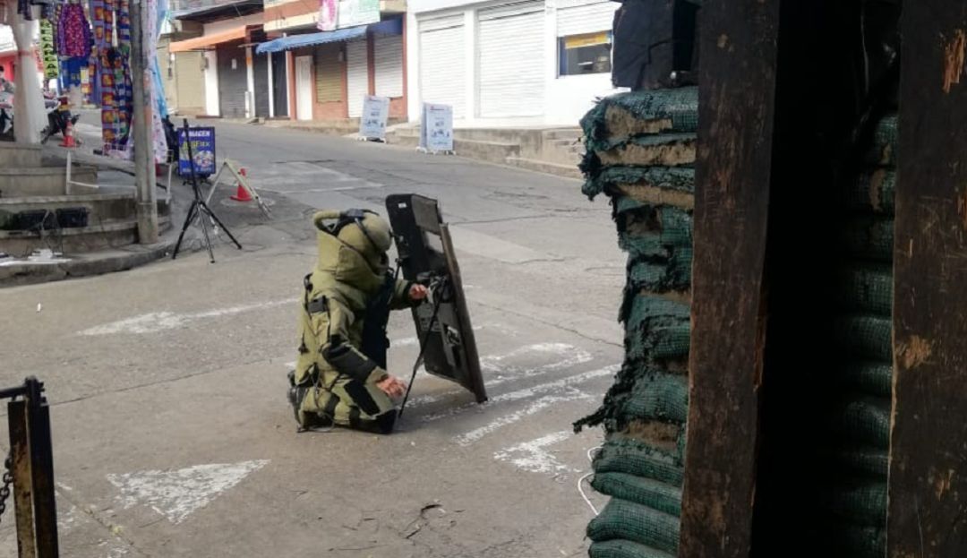 Ejército neutraliza artefacto explosivo en casco urbano de El Bordo, Cauca