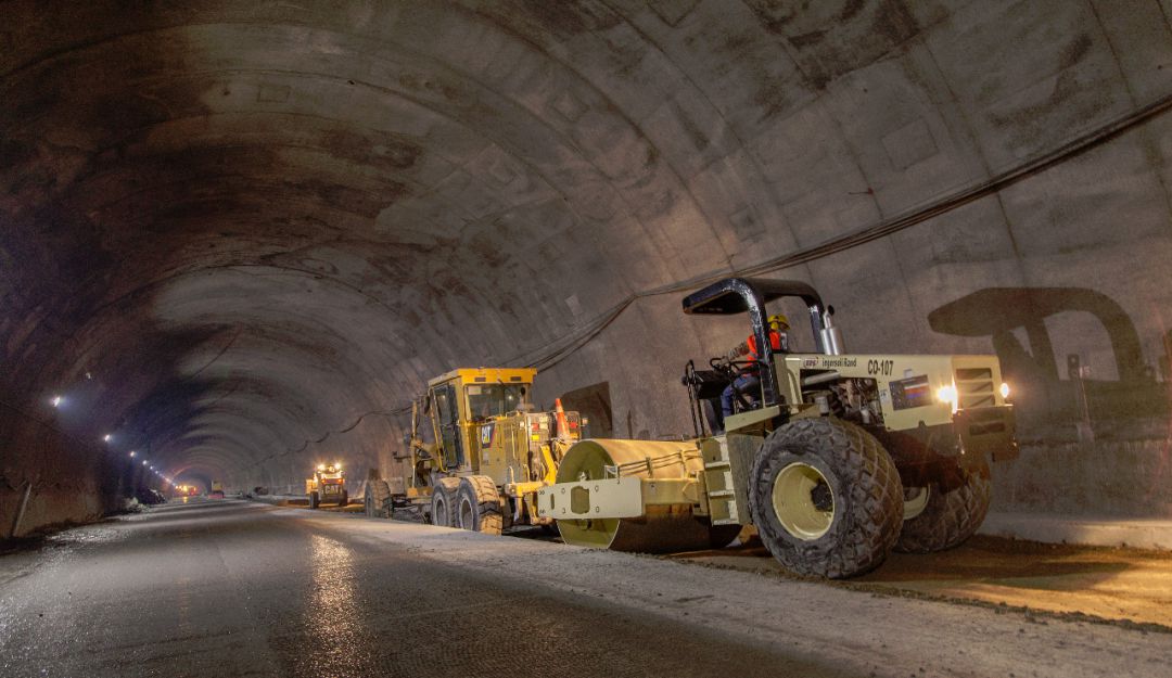 Así avanza el túnel de la línea entre Quindío y Tolima