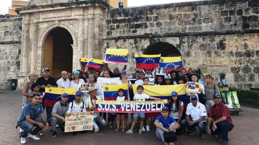 Venezolanos en Cartagena harán plantón para rechazar gobierno de Maduro