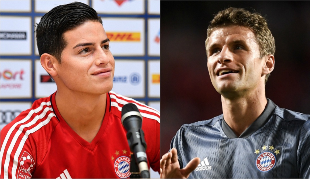 james bayern: Thomas Müller: "James hace pases que nadie más hace en el Bayern Múnich"