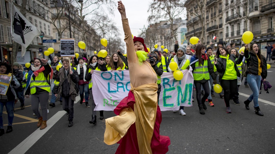 Novena jornada de protesta de los Chalecos Amarillos en Francia