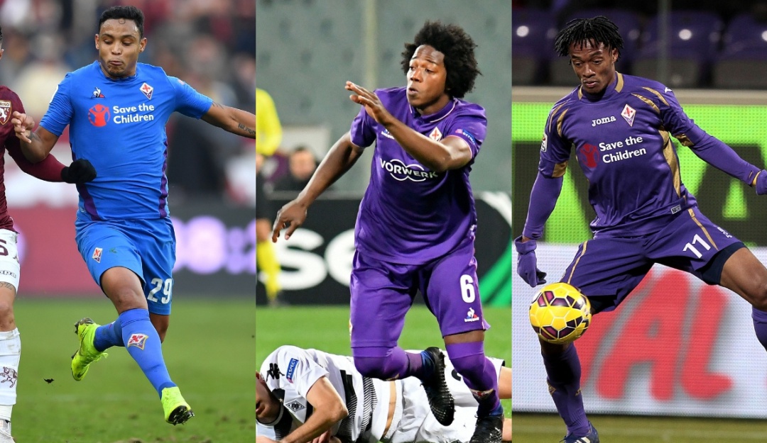 Luis Muriel Juan Cuadrado Carlos Sánchez Fiorentina: Muriel se unió a la cuota colombiana en la Fiorentina