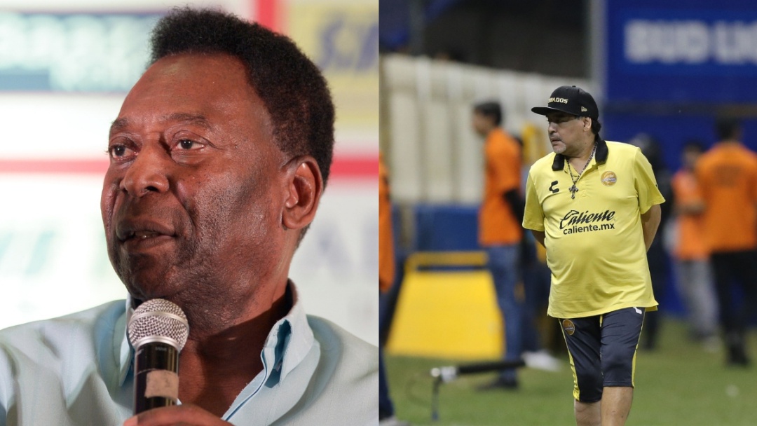 Pelé le desea pronta recuperación a Maradona