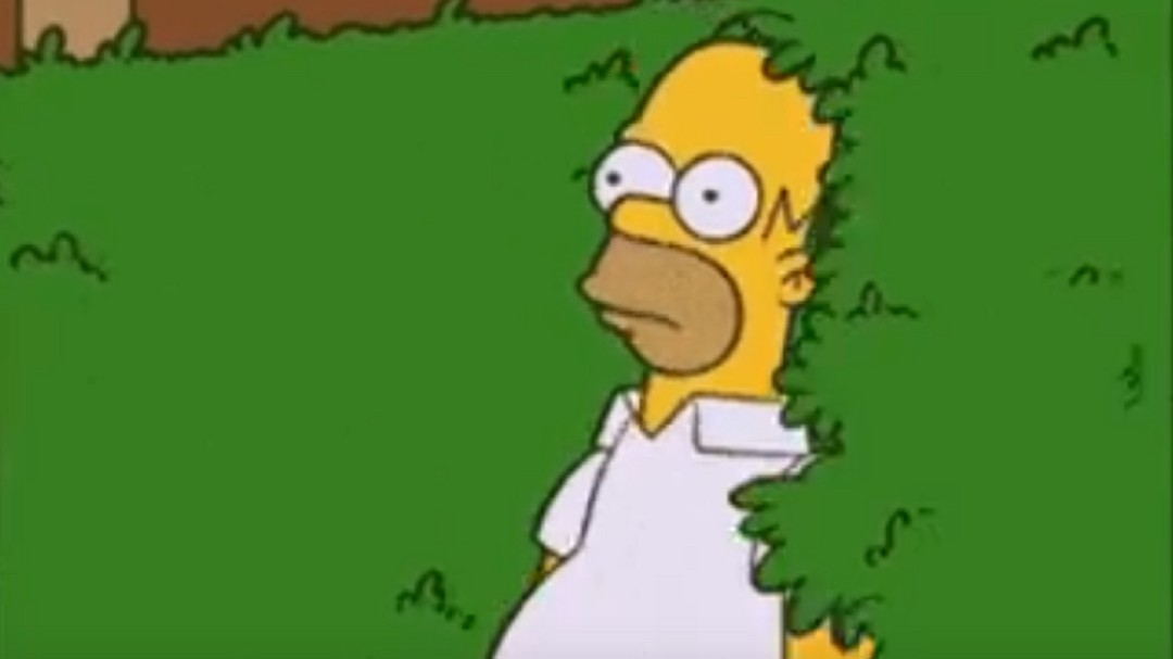 Homero Simpson usó su propio GIF y se volvió viral