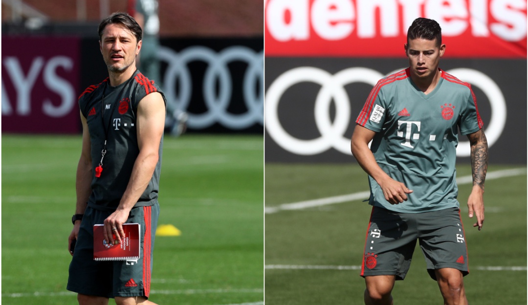Niko Kovac y James Rodríguez