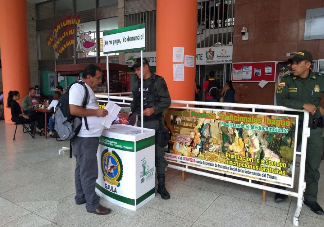 El Gaula intensifica operativos contra la extorsión en Tolima
